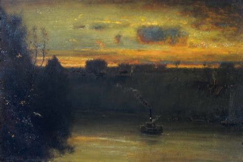 Evening On The Hudson By George Inness Sr Asheville Art Museum