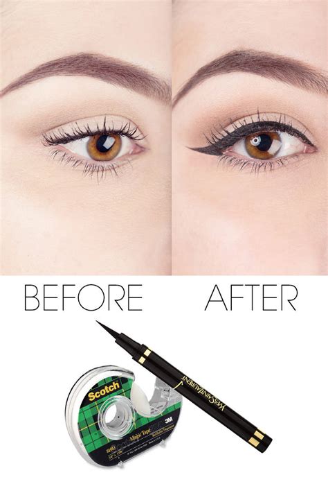 Liquid Eyeliner Tips Scotch Tape Tips To Perfect Your Liquid Eyeliner