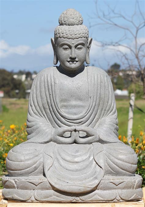 He lived and taught in the region around the border of. Stone Japanese Meditating Buddha Statue 31" (#113ls566 ...