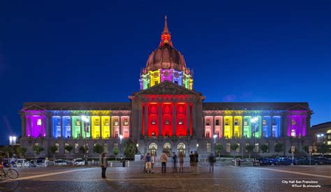 City Hall San Francisco Rainbow Colors Rainbow Lights