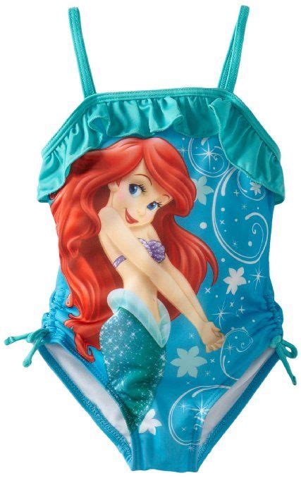 Disney Princess Girls 2 6x Ariel 1 Piece Swimsuit Clothing