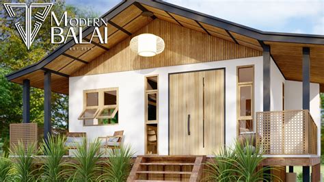 Modern Bahay Kubo Small House Design 4x10 Meters Modern Balai Youtube