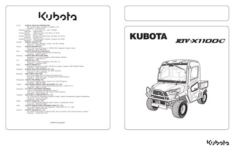 User Manual Kubota Rtv X1140 English 124 Pages