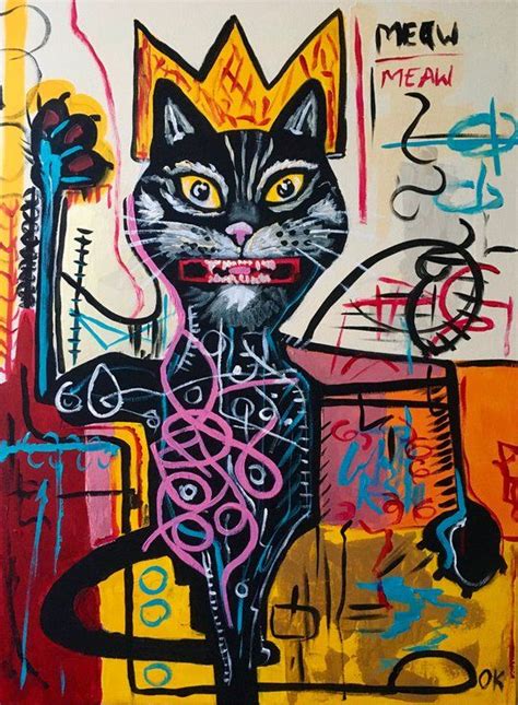 Black Cat King 32 X 24 Inches 81 X 61 Cm Version Of Painting By