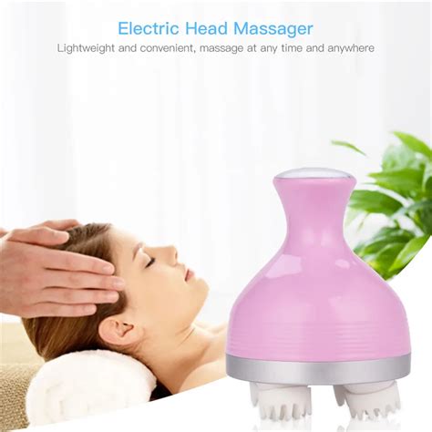 Household Electric Scalp Massager Usb Rechargeable Head Massager Waterproof Massage Roller
