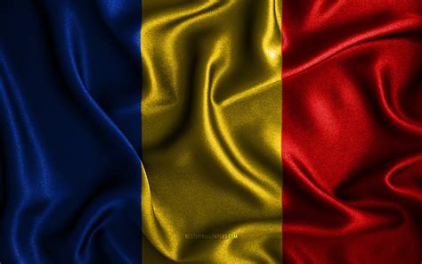 Download Wallpapers Romanian Flag 4k Silk Wavy Flags European