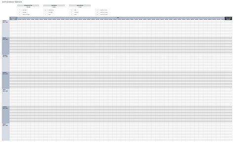 Incredible Minute Increment Schedule Template Excel Printable