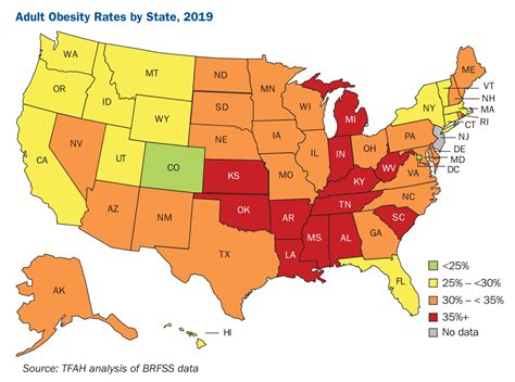 Us Adult Obesity Rate Tops 40 Percent Highest Ever Recorded