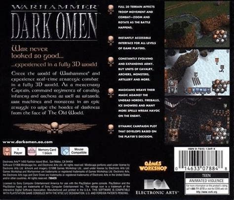 Warhammer Dark Omen Boxarts For Sony Playstation The Video Games Museum