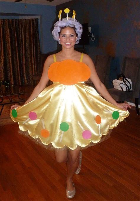 halloween costume princess lolly from candy land 80s version made the yellow dress the