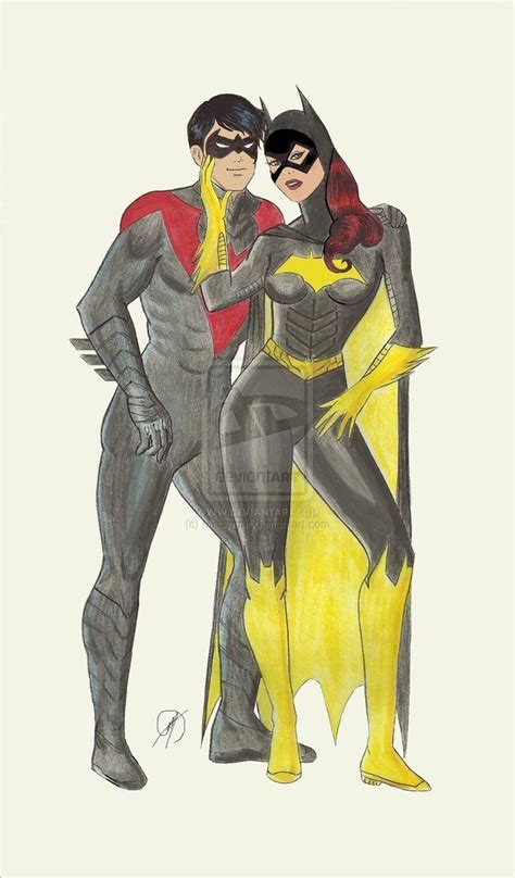 Nightwing And Batgirl New 52 By ~missymur On Deviantart Nightwing And
