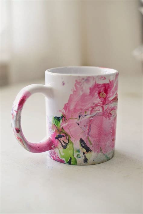 How To Paint Mugs With Nail Polish Painting