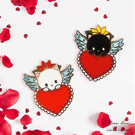 Cynthia Tizcareno Meowamorcreative • Instagram Cute Cat Enamel Pins