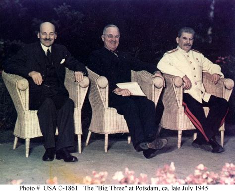 Clement attlee, harry truman i iosif w. POTSDAM CONFERENCE
