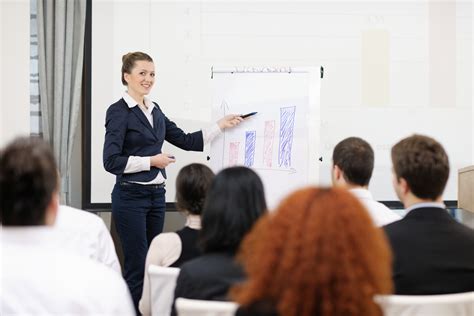 Business Woman Giving Presentation Royalty Free Stock Image Storyblocks