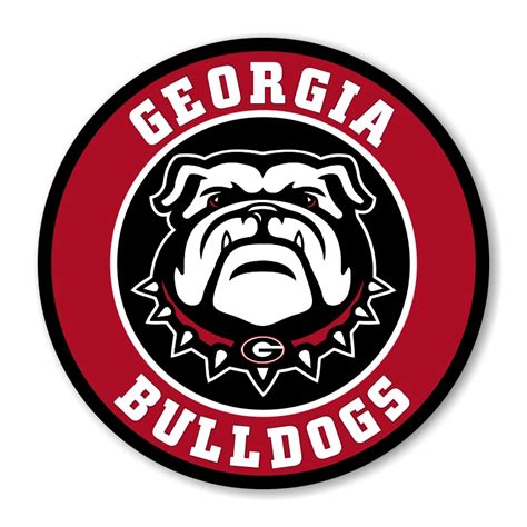 Georgia Bulldogs Round Decal