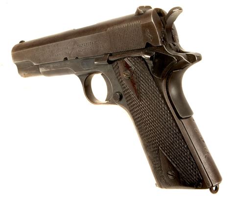 Rare Wwi Us Colt M1911 Pistol With Original Holster Allied