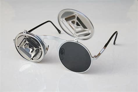 Hi Tek Round Metal Lens Flip Up Sunglasses Steampunk Blinders Hi Tek Webstore