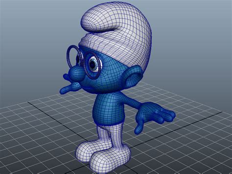Smurfs Character 3d Model Maya Files Free Download