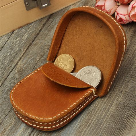 Men Women Real Leather Coin Wallet Coins Purse Purse Small Change Pouch
