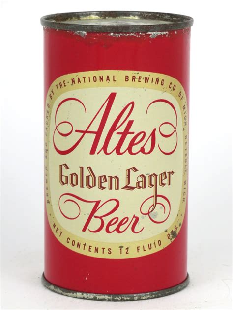 Item 4135 1959 Altes Golden Lager Beer Flat Top Can 31 041