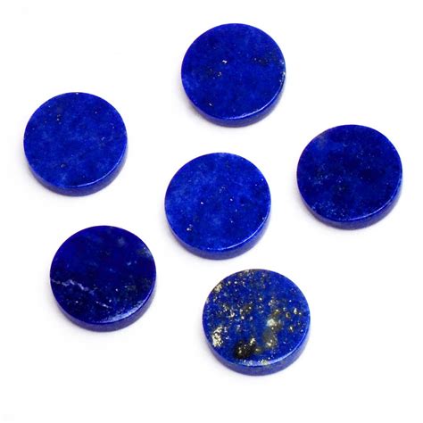 Aaa Lapis Lazuli Round Coins Deep Blue Natural Lapis Lazuli Etsy