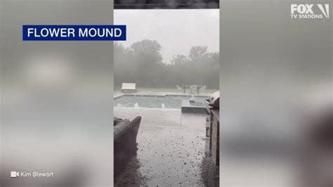 Hail Falls In Flower Mound Pool Au — Australias Leading