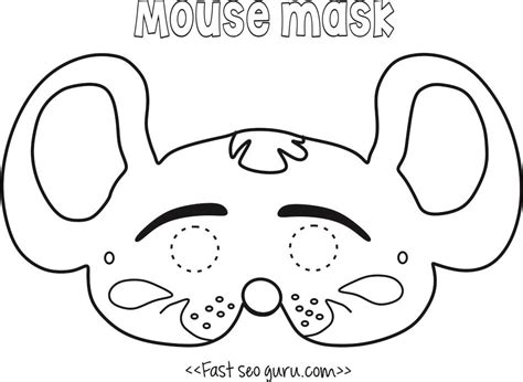 Ditulis oleh luna evelyn jumat, 01 november venezianische masken vorlagen zum ausdrucken luxus. Printable mouse mask coloring in mask for kids | Masken ...