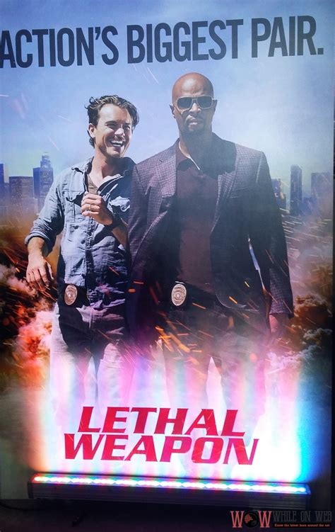 Hi lethal fans can you check out the bulletproof fan page as if you love lethal weapon you will love this show thanks. Lethal Weapon the TV series, premieres September 22 ...