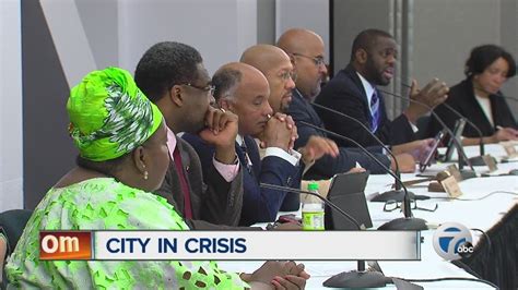 Detroit City Council Holds Meeting On Citys Financial Situation Youtube