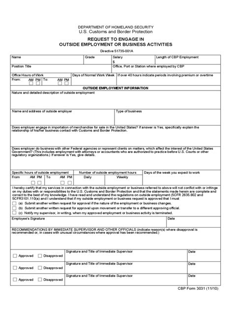 Customs And Border Protection Forms 89 Free Templates In Pdf Word