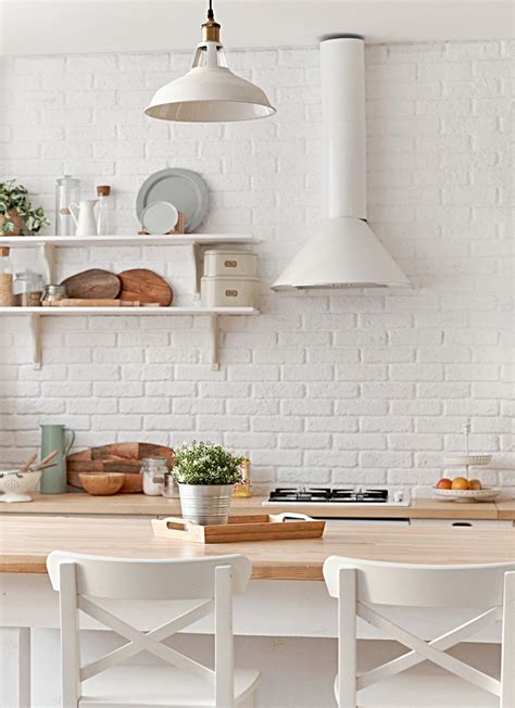 A Warm White Scandinavian Kitchen Town And Country Living