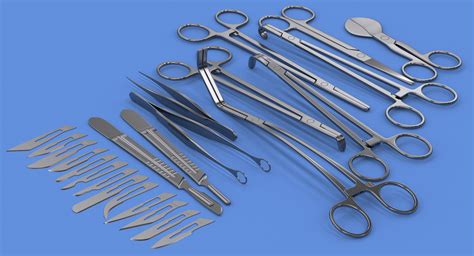 Surgical Instruments Collection V Ray 3d Model Rigged Cgtrader