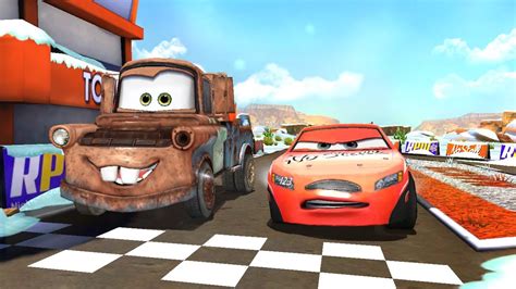 Disney Pixar Racing Video Game Cars 2 Mater Lightning Mcqueen Piloto