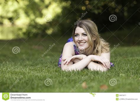 beautiful blonde woman outdoors stock image image of clothing blonde 26875077
