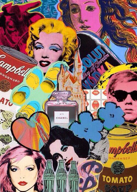 Andy Warhol Andy Warhol Pop Art Pop Art Collage Andy Warhol Pop Art
