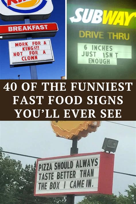 40 Of The Funniest Fast Food Signs Youll Ever See Terrible Jokes