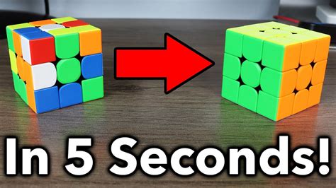 How To Actually Solve A Rubiks Cube In 5 Seconds Youtube
