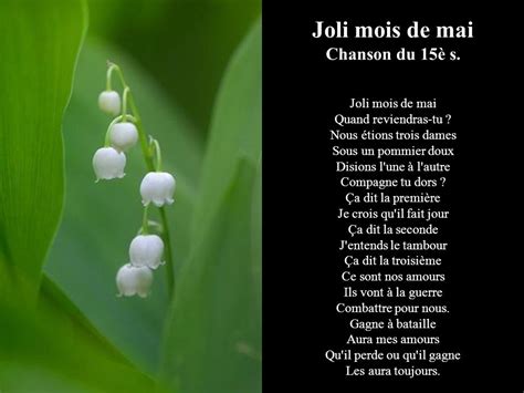 Poeme Joli Mois De Mai