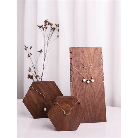 Necklace Display Stand Wood Jewelry Stand Wood Necklace Etsy