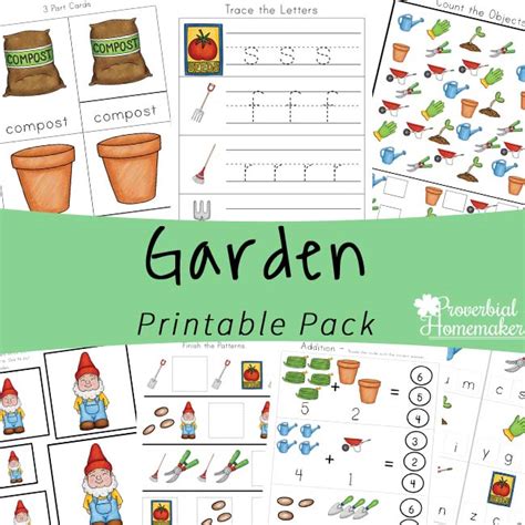 Free Garden Printable Pack Proverbial Homemaker