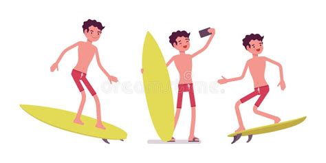 Surfing Beach Body Cartoon Stock Illustrations 535 Surfing Beach Body