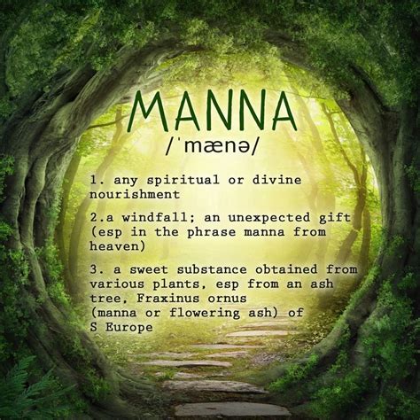 The Definition Of Manna Spirituality Manna Divine