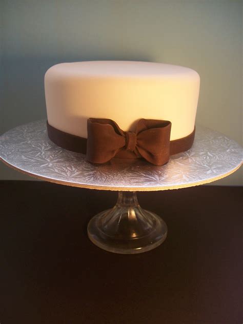 Topper Cake With Chocolate Bow 139 • Temptation Cakes Temptation Cakes
