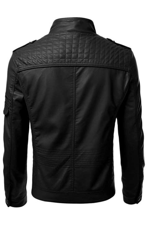 Apart from black leather bomber jacket mens, cafe racer are among the trendiest choice in the day time fashion. Men Smart Slim-fit Black Genuine Leather Motorcycle Jacket ...