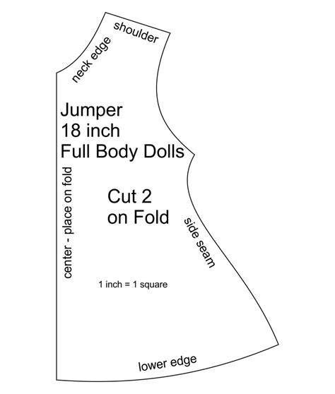 beginner free printable doll clothes patterns