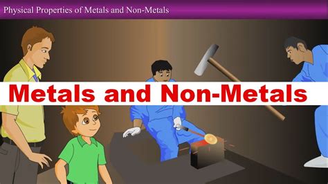 Metalloids neither possess a too high or too low value of electronegativity. Metals and Non-Metals-Class-8th, VIII Science Animated ...