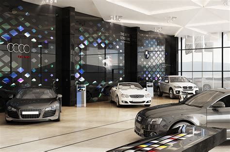 Car Showroom Shahr Khodro Interior Behance
