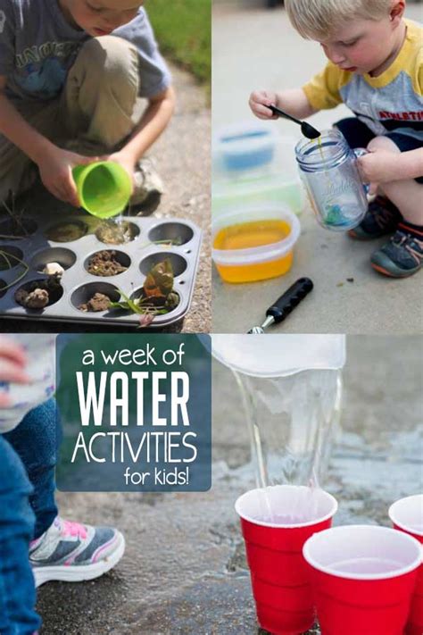 A Week Of Water Activities For Kids Hands On As We Grow