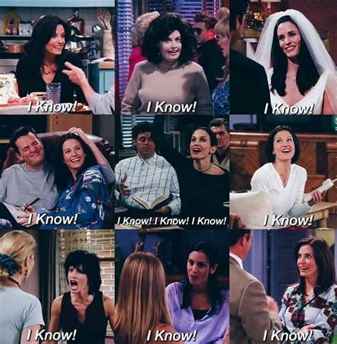 All The Moments That Monica Said I Know Tv Friends Friends Best